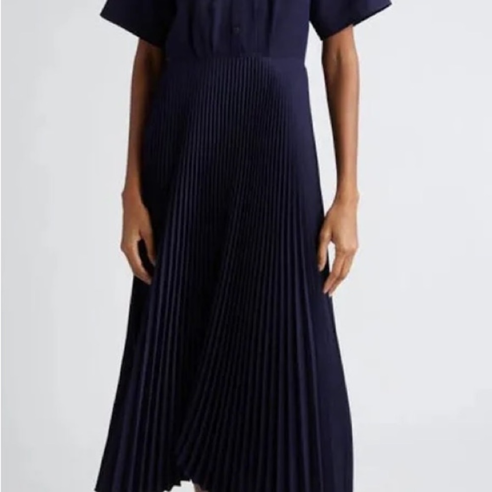 A.L.C. Liam Pleated Jersey Midi Dress